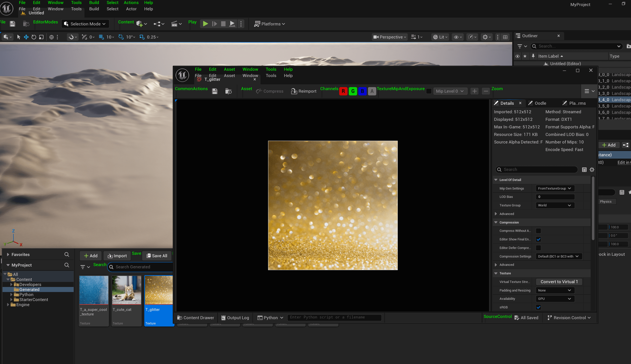 Unreal Engine: AI Texture Generation with AWS Bedrock